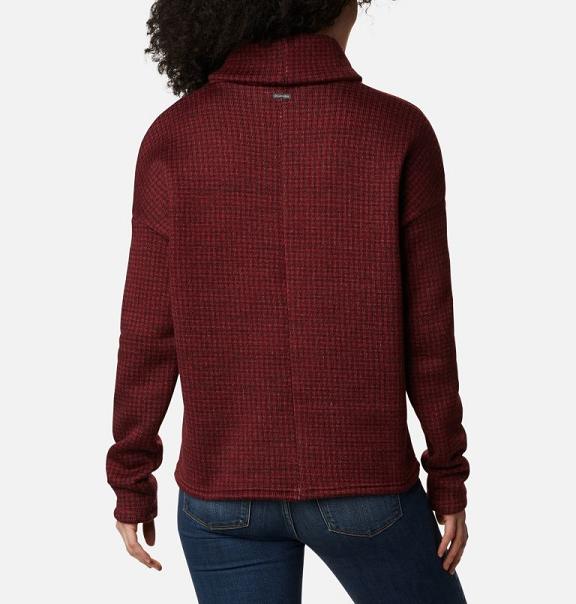 Columbia Chillin Sweaters Red For Women's NZ72940 New Zealand